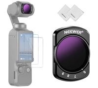 NEEWER Variable ND Filter Compatible with DJI Osmo Pocket 3 / Pocket 4 / Xtra Muse, Magnetic ND64-512 Adjustable Neutral Density Filter with Screen Protector Accessories