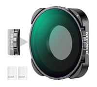 NEEWER Variable ND Filter Compatible with GoPro 13 12 11 10 9, ND4-32 2-5 Stops Screw On Adjustable ND Filter with Multicoated HD Optical Glass, Slim Frame, 2x Cleaning Cloth, No X Pattern