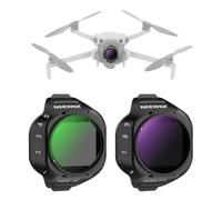 NEEWER Variable ND Filter Set Compatible with DJI Mini 5 Pro Drone Camera (ND2-32 + ND64-512), Snap On Adjustable Neutral Density Multicoated Optical Glass Lens Filter Photography Accessories, 2 Pack