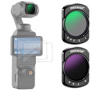 NEEWER Variable ND Filter Set Compatible with DJI Osmo Pocket 3 4 Xtra Muse | ND2-32 & ND64-512, Neutral Density Lens Filter, with Limited Stops, 2 Screen Protectors, Action Camera Accessories