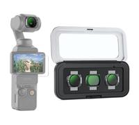 NEEWER Variable ND Filter Set Compatible with DJI Pocket 3, ND2-32 + CPL + Black Diffusion 1/4, Magnetic Neutral Density Circular Polarizing Action Camera Lens Accessories with Screen Protector & Case