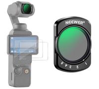 Neewer Variable ND2-32 Filter Compatible with DJI Osmo Pocket 3, Magnetic 1-5 Limited Stops Adjustable ND Filter, Action Camera Accessories, HD Optical Glass, Includes 2 LCD Screen Protectors, FL-50