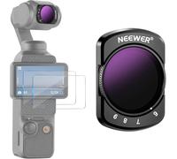NEEWER Variable ND64-512 Filter Compatible with DJI Osmo Pocket 3, Magnetic 6-9 Limited Stops Adjustable ND Filter with HD Multi Coated Optical Glass/Aluminum Frame/2 LCD Screen Protectors