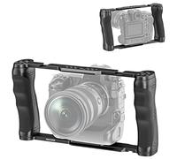 NEEWER Video Camera Cage Rig with Arca Type Base, Dual Grips, CA016 | Expansion Holes, 15mm Rods, Universal Stabilizer Compatible with Sony Canon Nikon DSLR DSLM SmallRig Accessories
