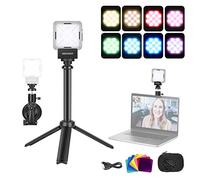 NEEWER Video Conference Lighting Kit, Desk Light with Tripod Stand/Suction Cup/Color Filters for Laptop Computer Webcam Remote Working/Zoom Conferencing/Streaming/Video Recording/Selfie/Makeup, SL12