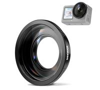 NEEWER Wide Angle Lens Compatible with DJI Osmo Action 6 Only, 180° FOV Multicoated HD Optical Glass 3 Elements 3 Groups Screw On Action Camera Lens Photography Accessories, FL-B53