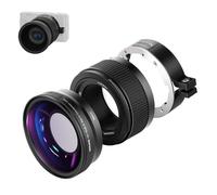 NEEWER Wide Angle Lens Compatible with Sony ZV1 Camera, 2 in 1 18 mm HD Wide Angle and 10x Macro Additional Lens with Extension Tube, Bayonet Lens Ad