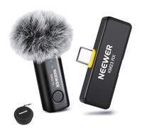NEEWER Wireless Lavalier Microphone for iPhone Android Tablet PC Laptop 131ft/40m Range Noise Cancellation Omnidirectional Mic for Vlogging Live Streaming (1x RX + 1x TX), KM23