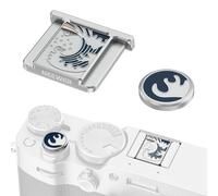 NEEWER X100V X100VI Hot Shoe Hot Shoe Cover and Shutter Caps Set, Cold Shoe Cover with Shutter Release Photography Accessories Compatible with Fujifilm X100V X100VI, Silver, CA110