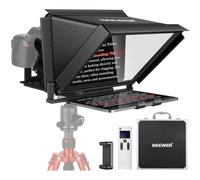 NEEWER X12 Aluminum Teleprompter with RT-110 Remote Control (Connected via Bluetooth on NEEWER Teleprompter App) & Carry Case, Compatible with iPad, iOS/Android Tablets, Smartphones, DSLRs (Black)