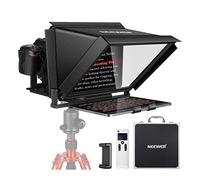 NEEWER X12 Aluminum Teleprompter with RT-110 Remote Control (Connected via Bluetooth on NEEWER Teleprompter App) & Carry Case, Compatible with iPad, iOS/Android Tablets, Smartphones, DSLRs (Black)