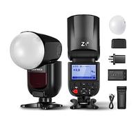 NEEWER Z1-N TTL Round Head Flash Speedlite for Nikon with Magnetic Dome Diffuser, 76Ws 2.4G 1/8000s HSS Speedlight, 10 Levels LED Modeling Lamp, 2600mAh Battery, 480 Full Power Shots, 1.5s Recycling