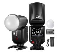 NEEWER Z2-C 2.4G TTL Round Head Flash Speedlite Compatible with Canon Cameras, 76Ws 1/8000s HSS with Diffuser, 2 Modeling Lamps, Upgraded UI, TTL/M Toggle Key, 3000mAh Battery, 600 Full Power Flash