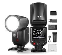 NEEWER Z2-C Flash 2.4G TTL Round Head Flash Speedlite Compatible with Canon, 76 W Speedlight with Improved User Interface, Modelling Lamps, TTL/M Fast TCM Switch, 1/8000s HSS, 2600 mAh Battery