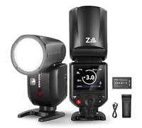 NEEWER Z2PRO-F 2.4G TTL Round Head Flash Speedlite Compatible with Fujifilm, Wireless Compatible with Godox, 76Ws 1/8000s HSS, Upgraded UI, TTL/M TCM Switch, 7.2V/3000mAh Battery, 600 Full Power Flash