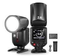 NEEWER Z2PRO-N 2.4G TTL Round Head Flash Speedlite Compatible with Nikon | Wireless Compatible with Godox, 76Ws 1/8000s HSS, Upgraded UI, TTL/M TCM Switch, 7.2V/3000mAh Battery, 600 Full Power Flash