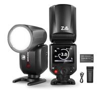 NEEWER Z2PRO-S 2.4G TTL Round Head Flash Speedlite Compatible with Sony, Wireless Compatible with Godox, 76Ws 1/8000s HSS, Upgraded UI, TTL/M TCM Switch, 7.2V/3000mAh Battery, 600 Full Power Flash