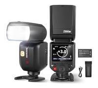Neewer Z880-C 2.4G 76Ws TTL Camera Flash Speedlite Compatible with Canon, Upgraded UI, Adjustable Modeling Lamp, TTL/M Quick Switch TCM Key, 1/8000s HSS 7.2V/3000mAh Battery 600 Full Power Flash