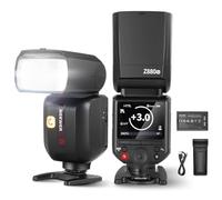 Neewer Z880-N 2.4G 76Ws i-TTL Camera Flash Speedlite Compatible with Nikon, Upgraded UI, Adjustable Modeling Lamp, TTL/M Quick Switch TCM Key, 1/8000s HSS 7.2V/3000mAh Battery 600 Full Power Flash