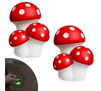 NEEXAN Glow in the Dark Mushroom Toilet Bolt Covers, 2 Pack
