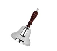 Neez Hand Bell - Wooden Handle School Bells - Last Order Ringing Bell For Santa, Adults, Tea, Elderly, Jubilee, Classroom, Christmas, Children & Dinner