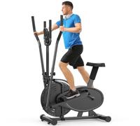 Neezee Elliptical Cross Trainer Adjustable Resistance Pulse Sensor for Home