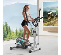Neezee Elliptical Cross Trainer for Home, 16-Level Resistance Magnetic Elliptical Machine, App Compatible, Ultra-Quite Cross Trainer with LCD Monitor, Pulse Sensor, Weight Capacity 130KG Cross Trainer