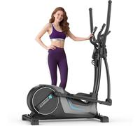 Neezee Elliptical Cross Trainer, Ultra Quiet Cross Trainer for Home Use with 16 Levels Resistance, 8KG Flywheel, 16.5IN Stride, Max Weight 150KG, LCD-Display, Pulse Sensors, Device Holder