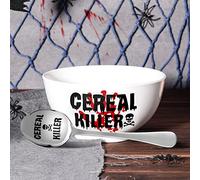 Nefelibata Cereal Killer Bowl & Spoon Set, 23 oz, Father's Day, Man's Birthday, Retirement, Funny Gift Box for Him, Father's Grandfather's Friend Gift Uncle Friend Gift