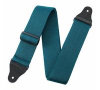 Nefelibata Guitar Strap,2.3" Thickened Solid Color Cotton Guitar Straps with Grain Leather Ends for Bass,Electric&Acoustic,Come with Gasket and Headstock Rope(Sky Blue)