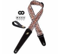 Nefelibata Guitar Strap 2 Inch, with Leather End for Acoustic Guitar, Electric Guitar, Bass, Gift for Guitarists