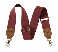Nefelibata Handbag Strap, 2 Inch Crazy Horse Leather Wide Shoulder Strap, Adjustable Replacement, Retro Solid Colour Crossbody Bag Straps for Handbags and Shoulder Bags