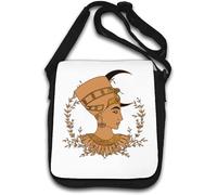Neferneferuaten Nefertiti Queen of The 18th Dynasty of Egypt Shoulder Bag White