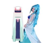 Nefertari Vivi Cosplay Costume for Women,Sexy Desert Dancer Style Outfit for Christmas, Halloween, and Holiday Events (Green, XS)