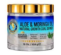 Nefertiti's Secrets Natural Growth Curl Definer | Aloe Vera and Moringa Oil for Hair Growth and Moisture | Strong Hold | Frizz Controller | Products for Curly Hair