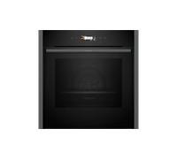 NEFF N70 Slide & Hide® B54CR31G0B Built In Electric Single Oven - Graphite - A+ Rated, Silver