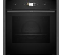 Neff B64CS51G0B N90 Slide and Hide Built-In Electric Single Oven, Graphite Grey