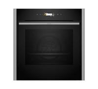 Neff CircoTerm, Slide and Hide B54CR71N0, N70, 60 x 60 cm, Stainless Steel, 3.7 Inch Full Touch TFT Colour and Graphic Display, Pyrolysis, Home Connect, Soft Opening and Close
