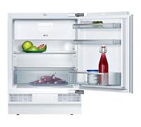 Neff K4336XFF0G N50 Built Under Fridge with ice box and Super Freeze, 82x55.8cm, Fresh Safe, Safety Glass Shelves, Adjustable Glass Shelf, Fixed hinge, Built in, White