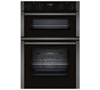Neff N 50 U1ACE2AG3B Built-In Double Oven - Black & Graphite