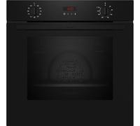 NEFF, N30, B2DCG7AK3B, 60cm Built-in Single Oven features Pyrolytic Self-Cleaning with Easy Clean, CircoTherm, Energy Efficiency Class A+ and LED-Display in Black