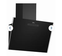 N 30 Wall-mounted cooker hood 60 cm clear glass black printed, Black D63IDK1S0B
