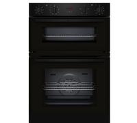Neff N30 U1DCC0AK3B Electric Built-In Double Oven - Black U1DCC0AK3B
