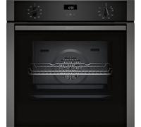 NEFF N70 Slide & Hide® B54CR31G0B Built In Electric Single Oven - Graphite - A+ Rated, Silver