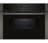 NEFF N50 C1AMG84G1B Built In Compact Electric Single Oven with Microwave Function - Graphite, Silver