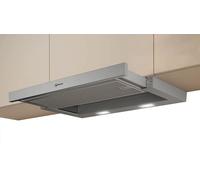 NEFF N50 D46ED22N1B 60cm Telescopic Cooker Hood for Ducted/Recirculating Ventilation - Silver, Silver