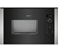 Neff N50 HLAWD53N0B 38cm High Black/Stainless Steel Built-In Microwave Oven