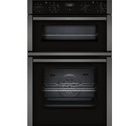 Neff N50 U1ACE2AG3B Black/Graphite Grey Built-In Double Oven