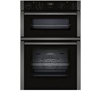 NEFF N50 U1ACE2AG3B Built In Electric Double Oven - Graphite - A/B Rated, Silver