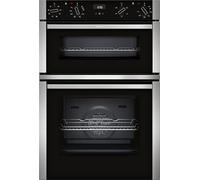 NEFF N50 U1ACE2AN3B Built In Electric Double Oven - Stainless Steel - A/B Rated, Stainless Steel